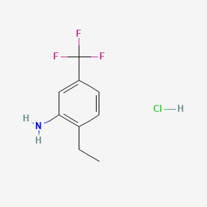 molecular formula C9H11ClF3N B8244406 2-Ethyl-5-(trifluoromethyl)aniline hydrochloride 
