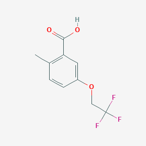molecular formula C10H9F3O3 B8244435 2-Methyl-5-(2,2,2-trifluoroethoxy)benzoic acid 