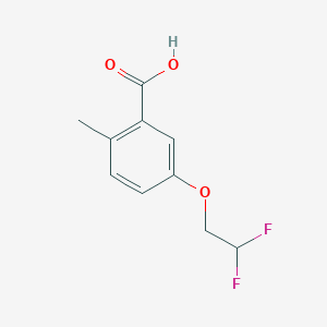 molecular formula C10H10F2O3 B8244438 5-(2,2-Difluoroethoxy)-2-methylbenzoic acid 