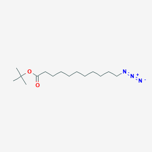 molecular formula C15H29N3O2 B8244457 tert-Butyl 11-azidoundecanoate 
