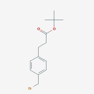 molecular formula C14H19BrO2 B8244471 tert-Butyl 3-(4-(bromomethyl)phenyl)propanoate 