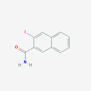 molecular formula C11H8INO B8244472 3-Iodo-2-naphthamide 