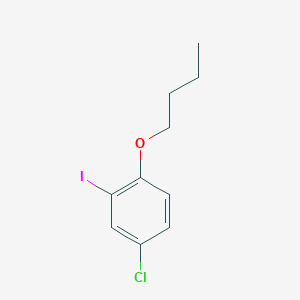 molecular formula C10H12ClIO B8244549 1-Butoxy-4-chloro-2-iodobenzene 