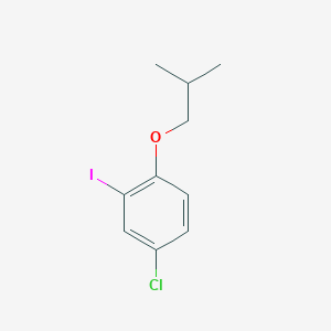 molecular formula C10H12ClIO B8244557 4-Chloro-2-iodo-1-[(2-methylpropyl)oxy]benzene 