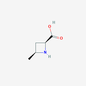 molecular formula C5H9NO2 B8244588 (2S,4S)-4-methylazetidine-2-carboxylic acid 
