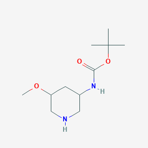 molecular formula C11H22N2O3 B8244591 Tert-butyl N-(5-methoxypiperidin-3-YL)carbamate 