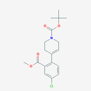 Tert-butyl 4-(4-chloro-2-(methoxycarbonyl)phenyl)-5,6-dihydropyridine-1(2H)-carboxylate
