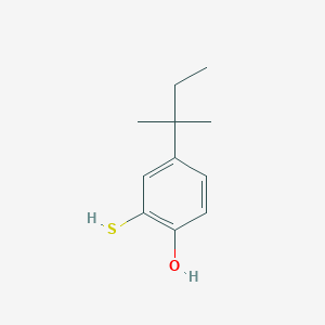 molecular formula C11H16OS B8244616 4-(2-Methylbutan-2-yl)-2-sulfanylphenol CAS No. 64096-96-4