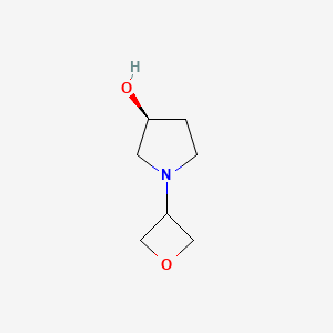 molecular formula C7H13NO2 B8244640 (3S)-1-(oxetan-3-yl)pyrrolidin-3-ol 