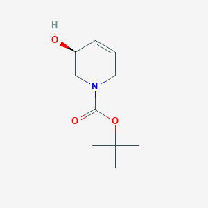 molecular formula C10H17NO3 B8244646 tert-butyl (3S)-3-hydroxy-1,2,3,6-tetrahydropyridine-1-carboxylate 