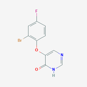 molecular formula C10H6BrFN2O2 B8244697 5-(2-Bromo-4-fluorophenoxy)pyrimidin-4-ol 