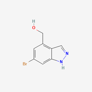 molecular formula C8H7BrN2O B8244713 (6-Bromo-1H-indazol-4-YL)methanol 