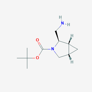 molecular formula C11H20N2O2 B8244769 tert-Butyl (1R,2R,5S)-2-(aminomethyl)-3-azabicyclo[3.1.0]hexane-3-carboxylate 