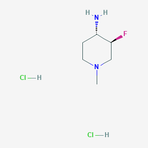 molecular formula C6H15Cl2FN2 B8244774 (3S,4S)-3-fluoro-1-methyl-piperidin-4-amine;dihydrochloride 