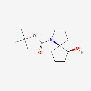 molecular formula C13H23NO3 B8244784 Tert-butyl (5S,9S)-9-hydroxy-1-azaspiro[4.4]nonane-1-carboxylate 