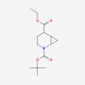 molecular formula C14H23NO4 B8244800 2-(tert-Butyl) 5-ethyl 2-azabicyclo[4.1.0]heptane-2,5-dicarboxylate 