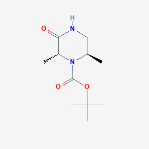tert-butyl (2R,6R)-2,6-dimethyl-3-oxo-piperazine-1-carboxylate