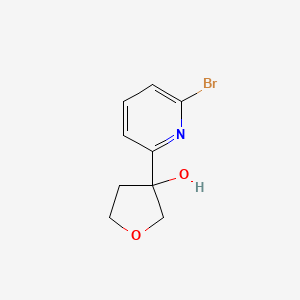 molecular formula C9H10BrNO2 B8244892 3-(6-Bromo-2-pyridyl)tetrahydrofuran-3-ol 