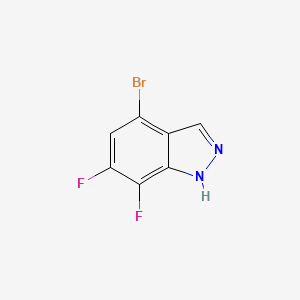 molecular formula C7H3BrF2N2 B8244947 4-Bromo-6,7-difluoro-1H-indazole 