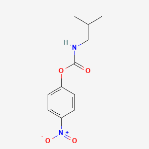 molecular formula C11H14N2O4 B8245053 N-Isobutylcarbamic acid 4-nitrophenyl ester 