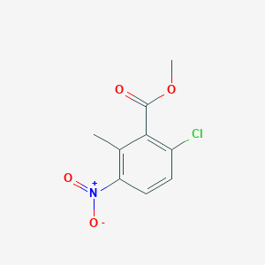 molecular formula C9H8ClNO4 B8245062 Methyl 6-chloro-2-methyl-3-nitrobenzoate 