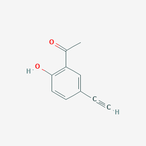 molecular formula C10H8O2 B8245091 2-Acetyl-4-ethynylphenol 