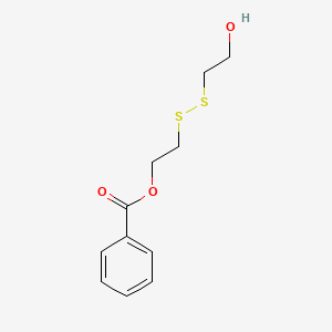 molecular formula C11H14O3S2 B8245103 2-((2-Hydroxyethyl)disulfanyl)ethyl benzoate 