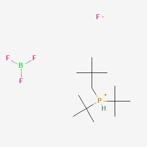 molecular formula C13H30BF4P B8245138 Ditert-butyl(2,2-dimethylpropyl)phosphanium;trifluoroborane;fluoride 