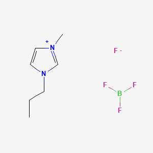 molecular formula C7H13BF4N2 B8245159 1-Methyl-3-propylimidazol-1-ium;trifluoroborane;fluoride 