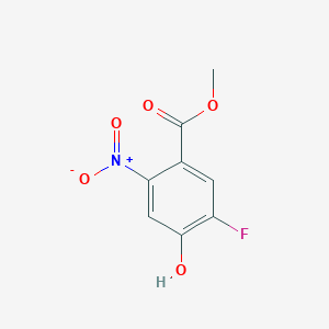 molecular formula C8H6FNO5 B8245183 Methyl 5-fluoro-4-hydroxy-2-nitrobenzoate 