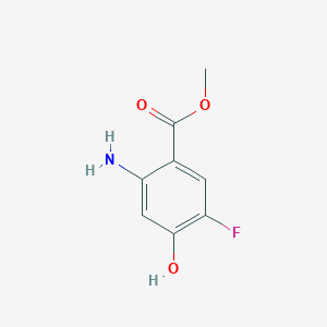 molecular formula C8H8FNO3 B8245184 Methyl 2-amino-5-fluoro-4-hydroxybenzoate 