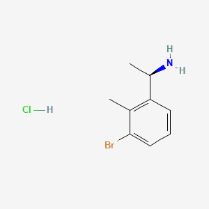 molecular formula C9H13BrClN B8245197 (R)-1-(3-Bromo-2-methylphenyl)ethanamine hydrochloride 