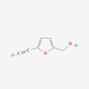 molecular formula C7H6O2 B8245205 (5-Ethynylfuran-2-yl)methanol 