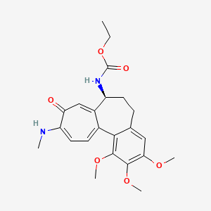 molecular formula C23H28N2O6 B8245285 ethyl N-[(7S)-1,2,3-trimethoxy-10-(methylamino)-9-oxo-6,7-dihydro-5H-benzo[a]heptalen-7-yl]carbamate 