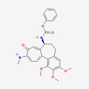 molecular formula C27H28N2O6 B8245289 phenyl N-[(7S)-1,2,3-trimethoxy-10-(methylamino)-9-oxo-6,7-dihydro-5H-benzo[a]heptalen-7-yl]carbamate 