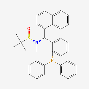 (S)-N-[(R)-(2-diphenylphosphanylphenyl)-naphthalen-1-ylmethyl]-N,2-dimethylpropane-2-sulfinamide