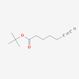 molecular formula C11H18O2 B8245530 Tert-butyl hept-6-ynoate 