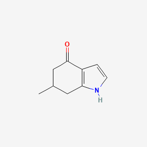 molecular formula C9H11NO B8245557 6-Methyl-4,5,6,7-tetrahydro-1H-indole-4-one 