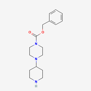 molecular formula C17H25N3O2 B8245567 Benzyl 4-(piperidin-4-yl)piperazine-1-carboxylate 