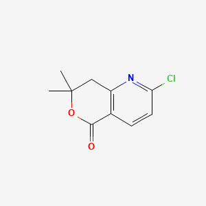 2-Chloro-7,7-dimethyl-7,8-dihydro-5H-pyrano[4,3-b]pyridin-5-one
