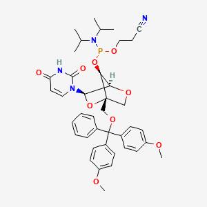 molecular formula C40H47N4O9P B8245593 DMTr-LNA-U-3-CED-phosphoramidite 