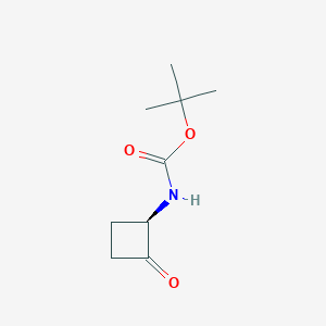 molecular formula C9H15NO3 B8245596 tert-butyl N-[(1R)-2-oxocyclobutyl]carbamate 