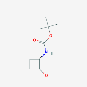 molecular formula C9H15NO3 B8245604 tert-butyl N-[(1S)-2-oxocyclobutyl]carbamate 