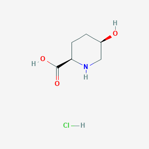 molecular formula C6H12ClNO3 B8245630 (2R,5R)-5-Hydroxypiperidine-2-carboxylic acid hydrochloride 