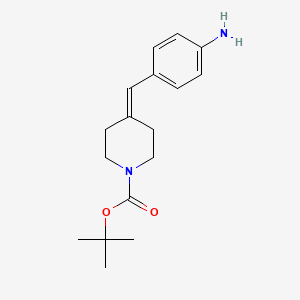 molecular formula C17H24N2O2 B8245635 Tert-butyl 4-(4-aminobenzylidene)piperidine-1-carboxylate 