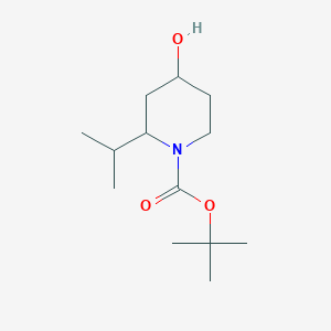 molecular formula C13H25NO3 B8245638 Tert-butyl 4-hydroxy-2-propan-2-ylpiperidine-1-carboxylate 