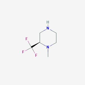 molecular formula C6H11F3N2 B8245655 (R)-1-Methyl-2-(trifluoromethyl)piperazine 