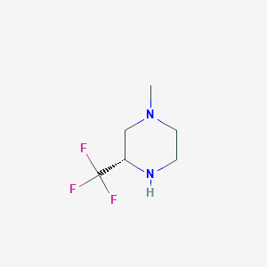 molecular formula C6H11F3N2 B8245661 (S)-1-Methyl-3-(trifluoromethyl)piperazine 