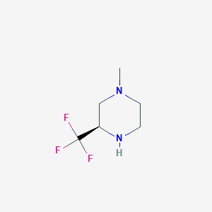 molecular formula C6H11F3N2 B8245666 (R)-1-Methyl-3-(trifluoromethyl)piperazine 