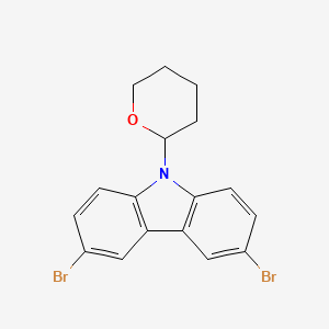 molecular formula C17H15Br2NO B8245746 3,6-dibromo-9-(tetrahydro-2H-pyran-2-yl)-9H-carbazole 